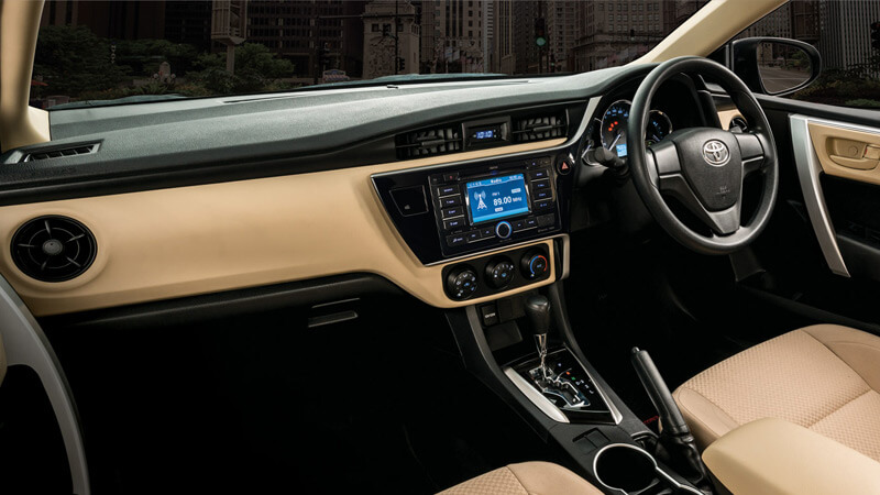 Toyota Corolla GLi 2019 Interior Design