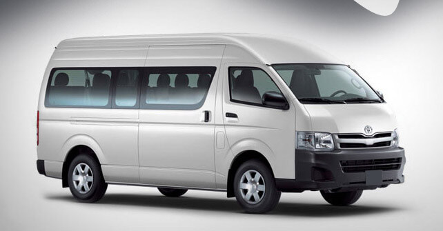 Toyota Hiace Grey Color Side View